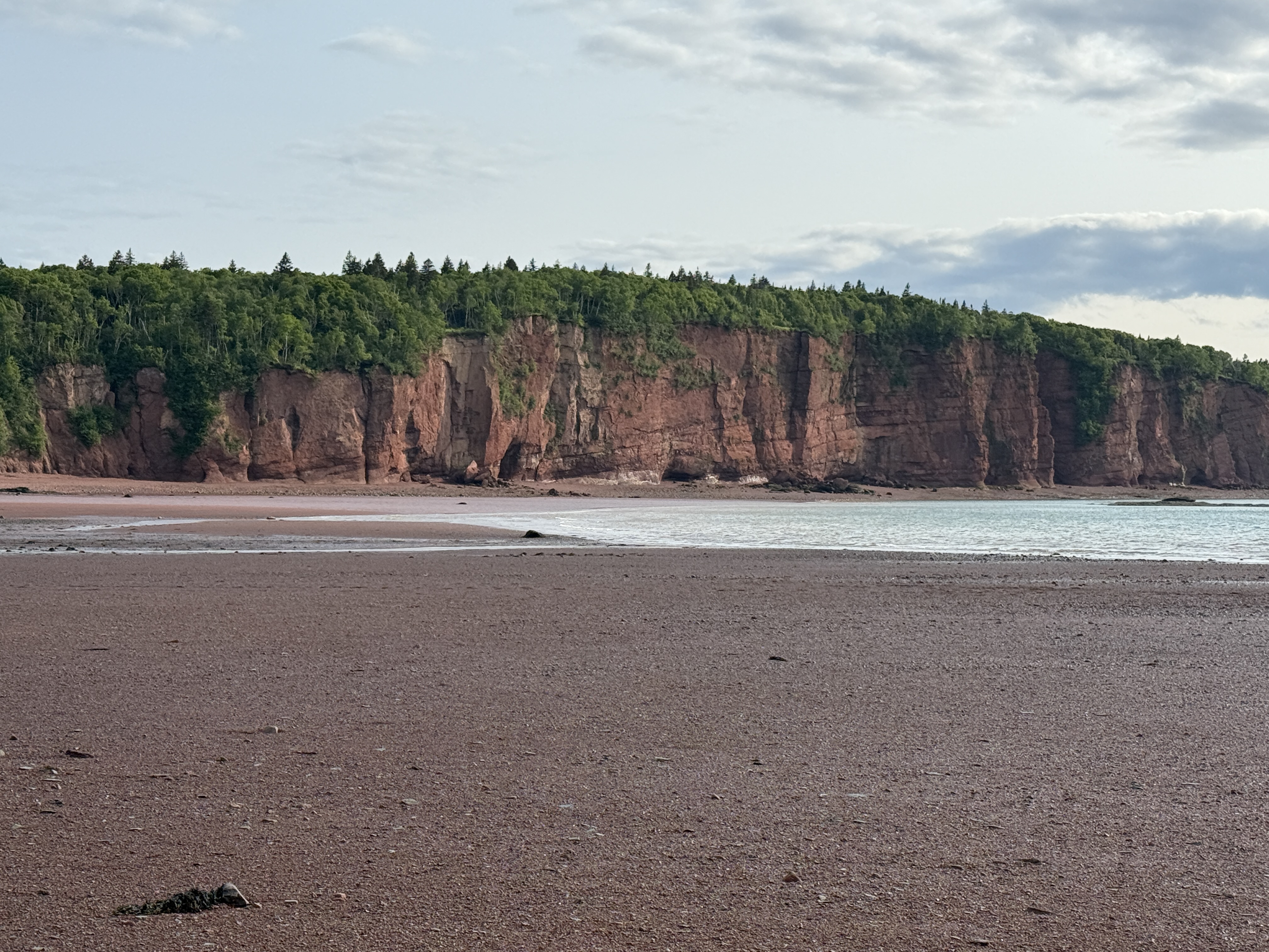 Active coastal erosion